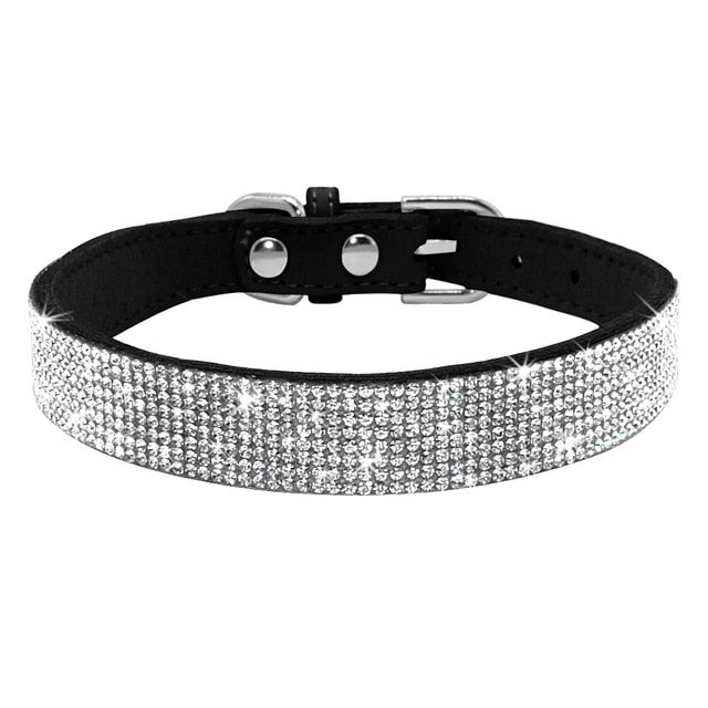 Adjustable Rhinestone Puppy Collars-Pup Essentials