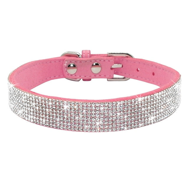 Adjustable Rhinestone Puppy Collars-Pup Essentials