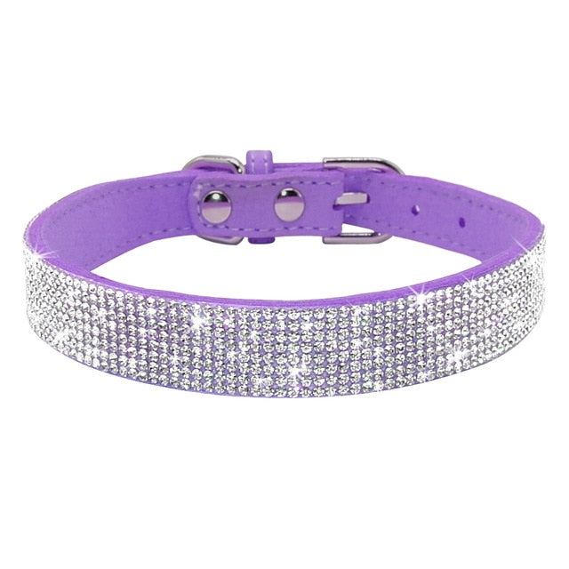 Adjustable Rhinestone Puppy Collars-Pup Essentials