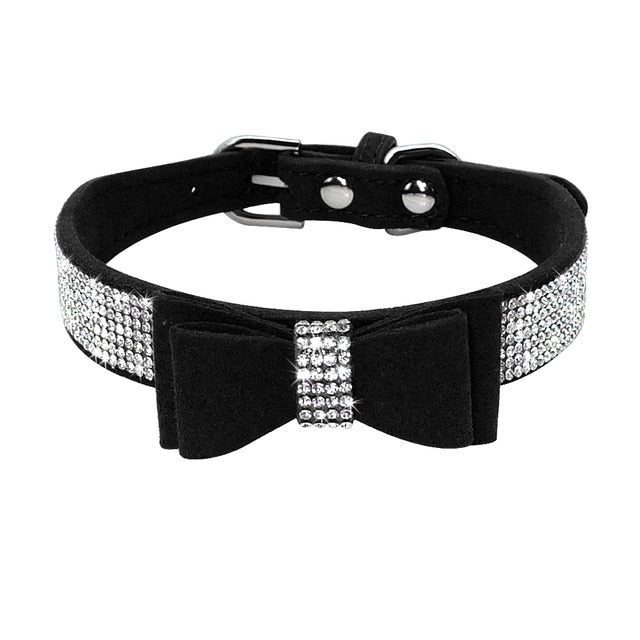 Adjustable Rhinestone Puppy Collars-Pup Essentials