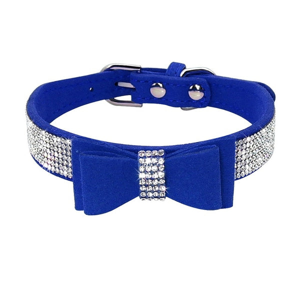 Adjustable Rhinestone Puppy Collars-Pup Essentials