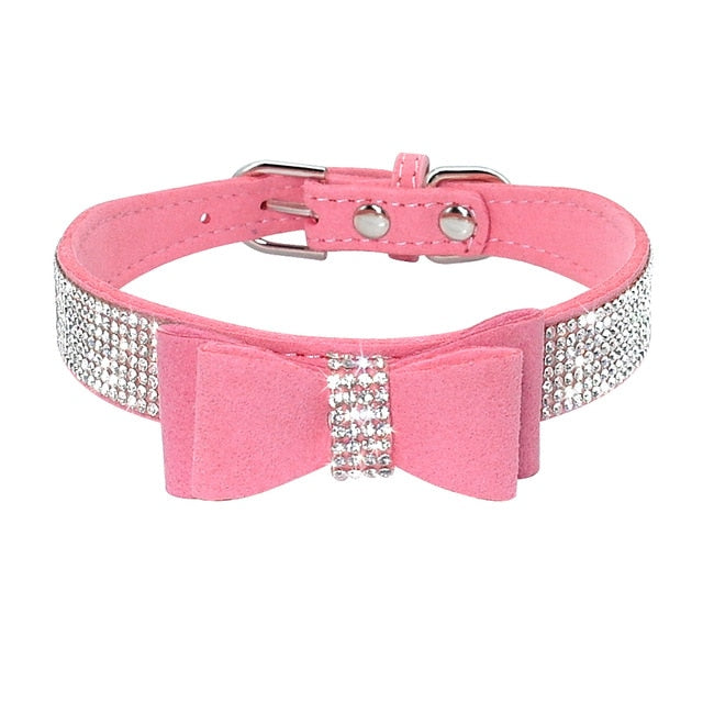 Adjustable Rhinestone Puppy Collars-Pup Essentials