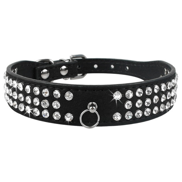 Adjustable Rhinestone Puppy Collars-Pup Essentials