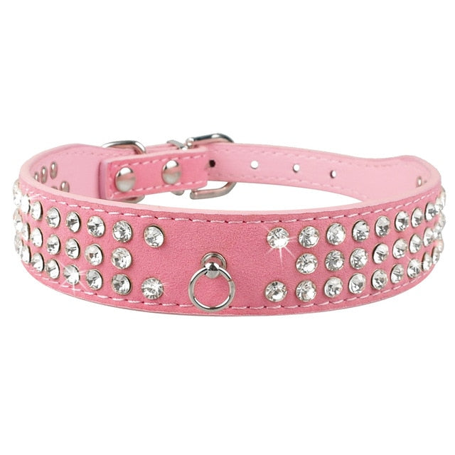 Adjustable Rhinestone Puppy Collars-Pup Essentials