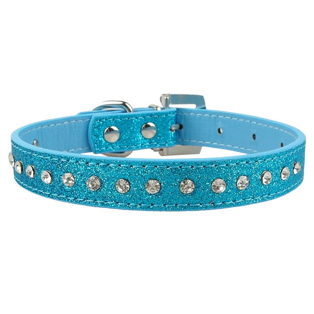 Adjustable Rhinestone Puppy Collars-Pup Essentials