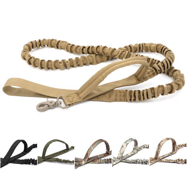 Two Handle Tactical Bungee Dog Leash-Pup Essentials