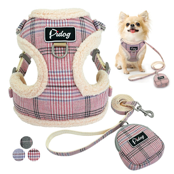 Soft Padded Pet Harness With Adjustable Leash Set-Pup Essentials