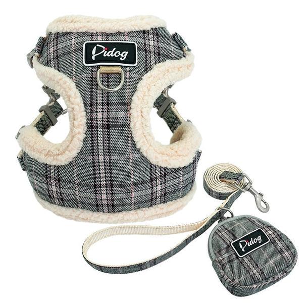 Soft Padded Pet Harness With Adjustable Leash Set-Pup Essentials