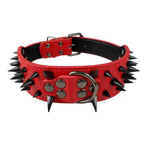 Spiked Studded Leather Collars-Pup Essentials