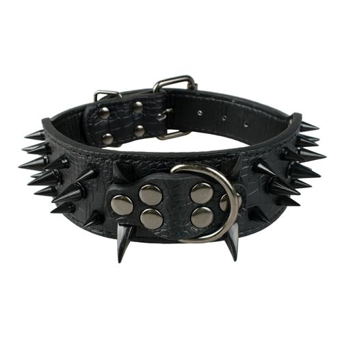 Spiked Studded Leather Collars-Pup Essentials