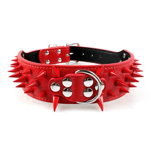 Spiked Studded Leather Collars-Pup Essentials