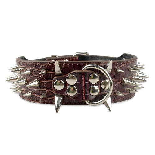 Spiked Studded Leather Collars-Pup Essentials