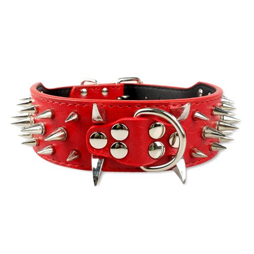 Spiked Studded Leather Collars-Pup Essentials