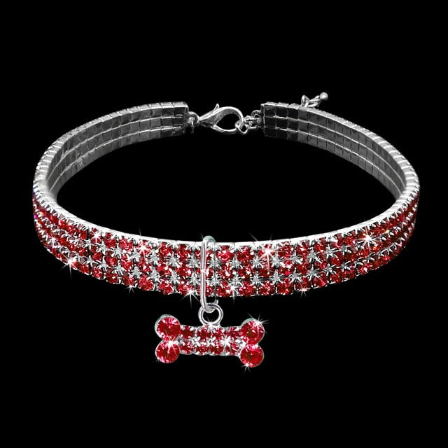 Crystal Rhinestone Dog Collar-Pup Essentials