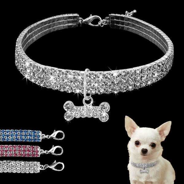 Crystal Rhinestone Dog Collar-Pup Essentials