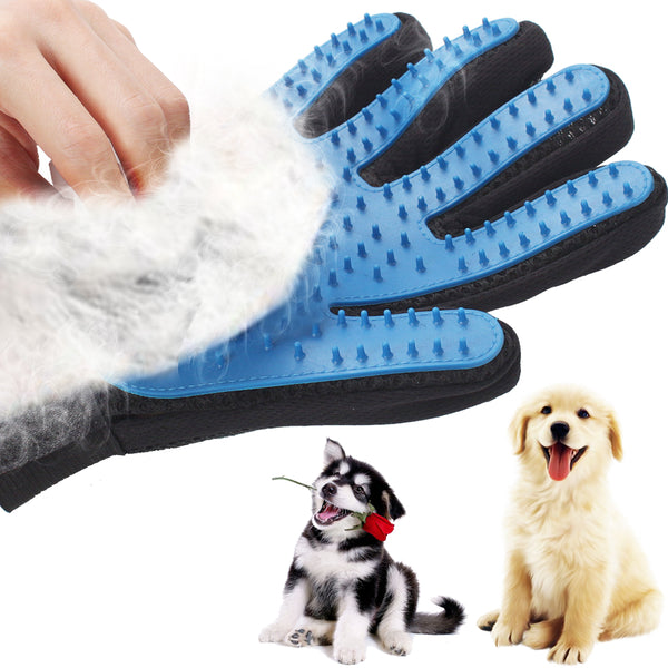 Deshedding Pet Grooming Gloves-Pup Essentials